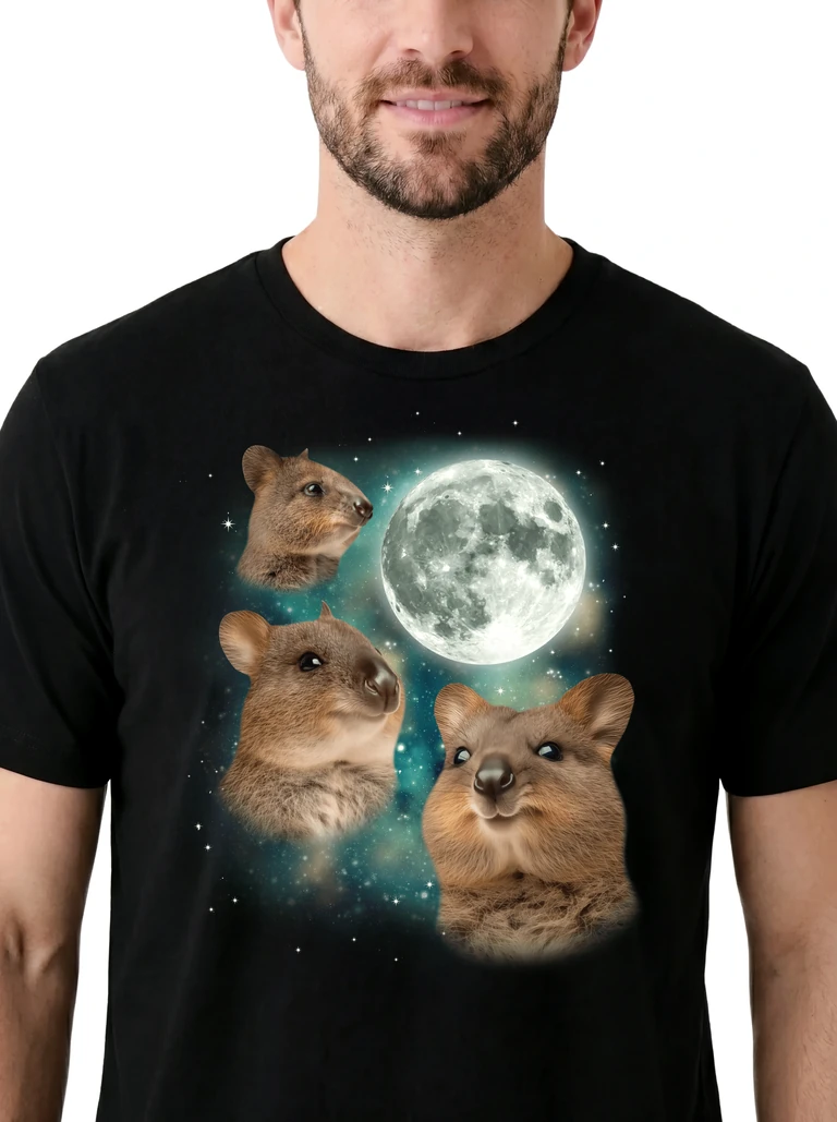 Three Quokka Moon on model m1-3