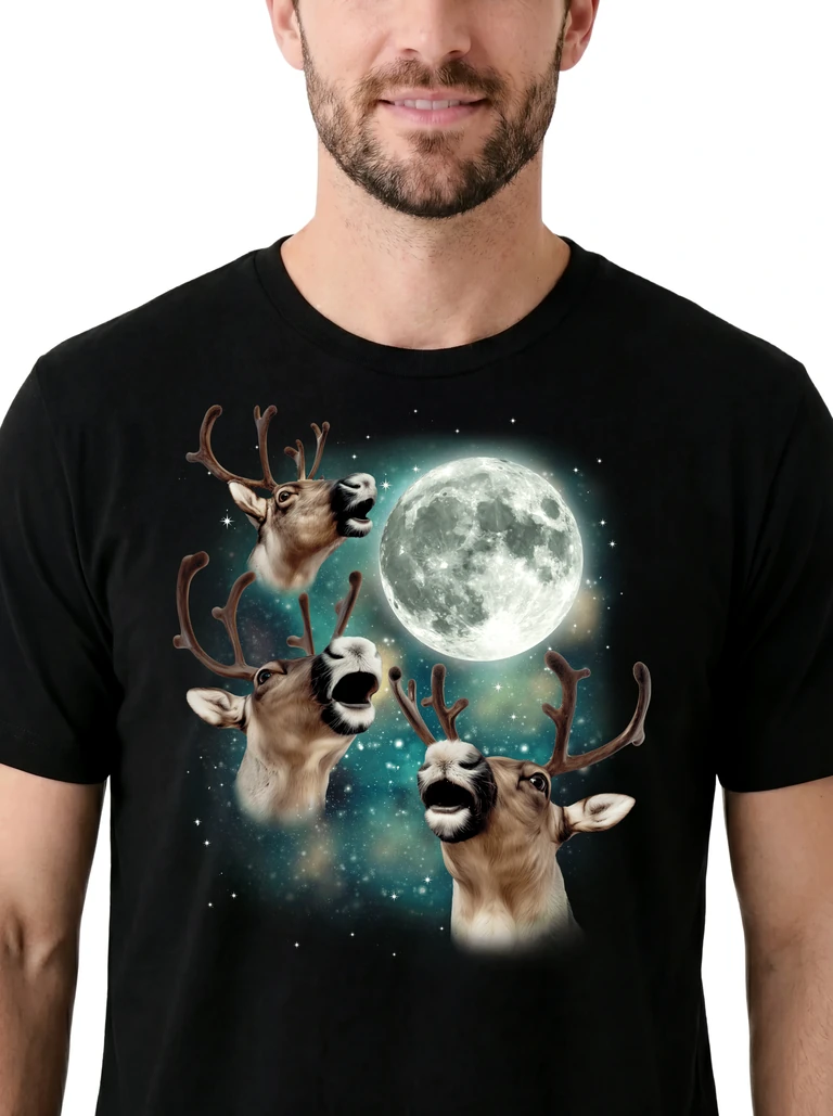 Three Reindeer Moon on model m1-3
