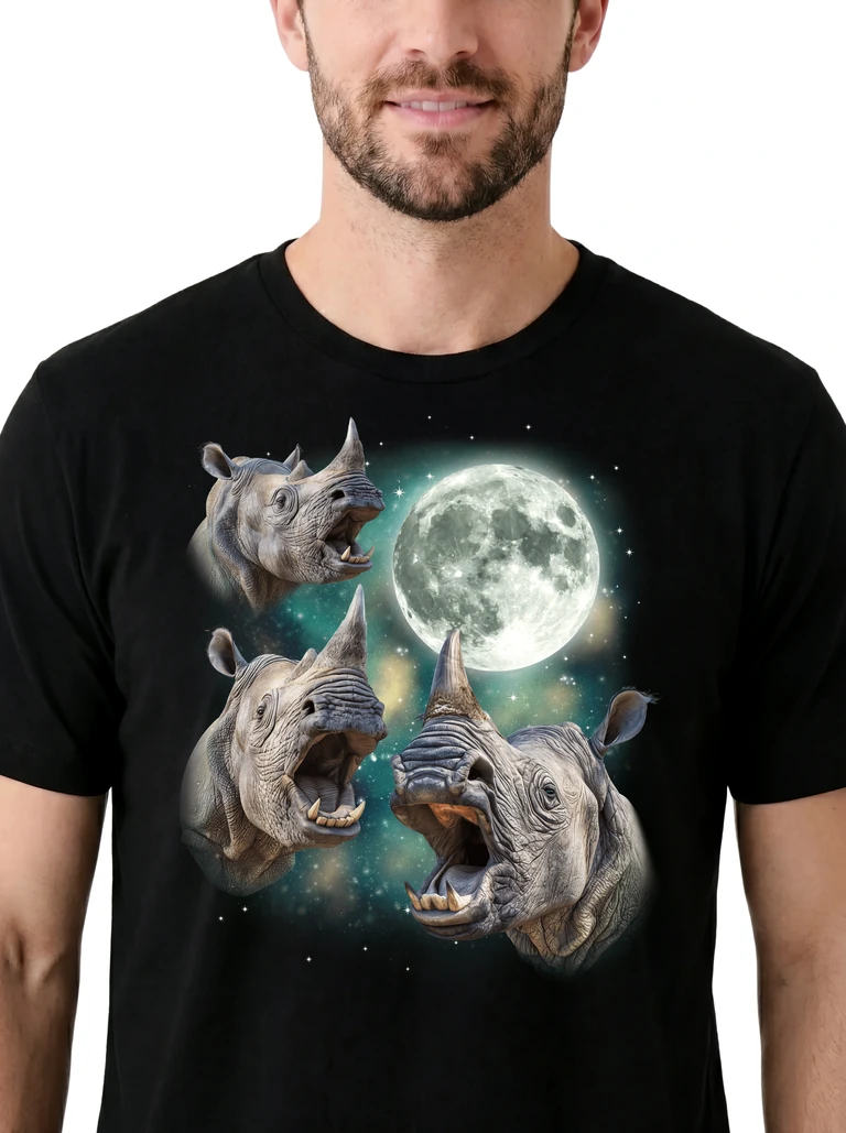 Three Rhino Moon on model m1-3