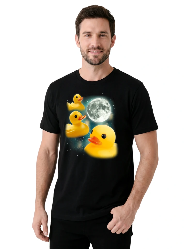 Three Rubber Duck Moon on model m1-2