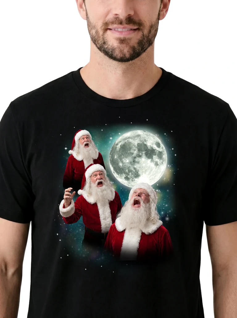 Three Santa Claus Moon on model m1-3