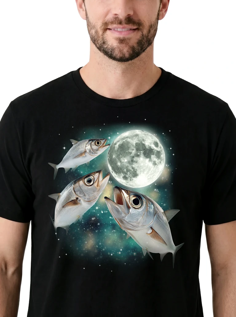 Three Sardine Moon on model m1-3