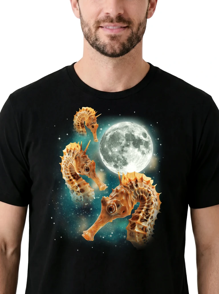 Three Seahorse Moon on model m1-3