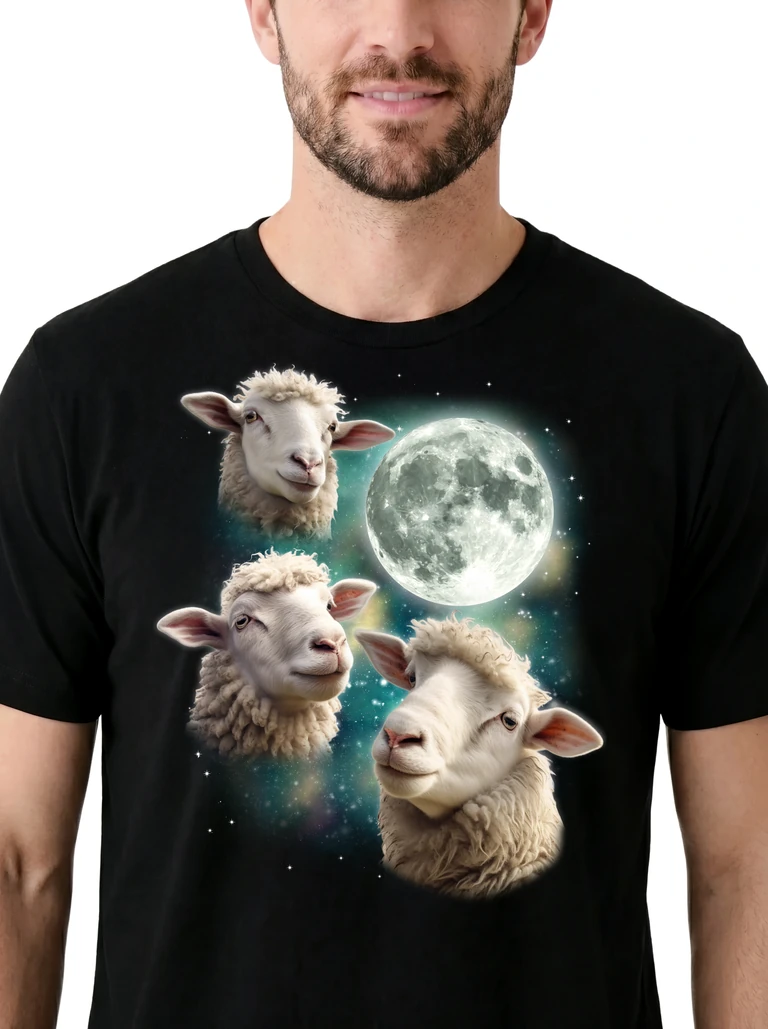 Three Sheep Moon on model m1-3