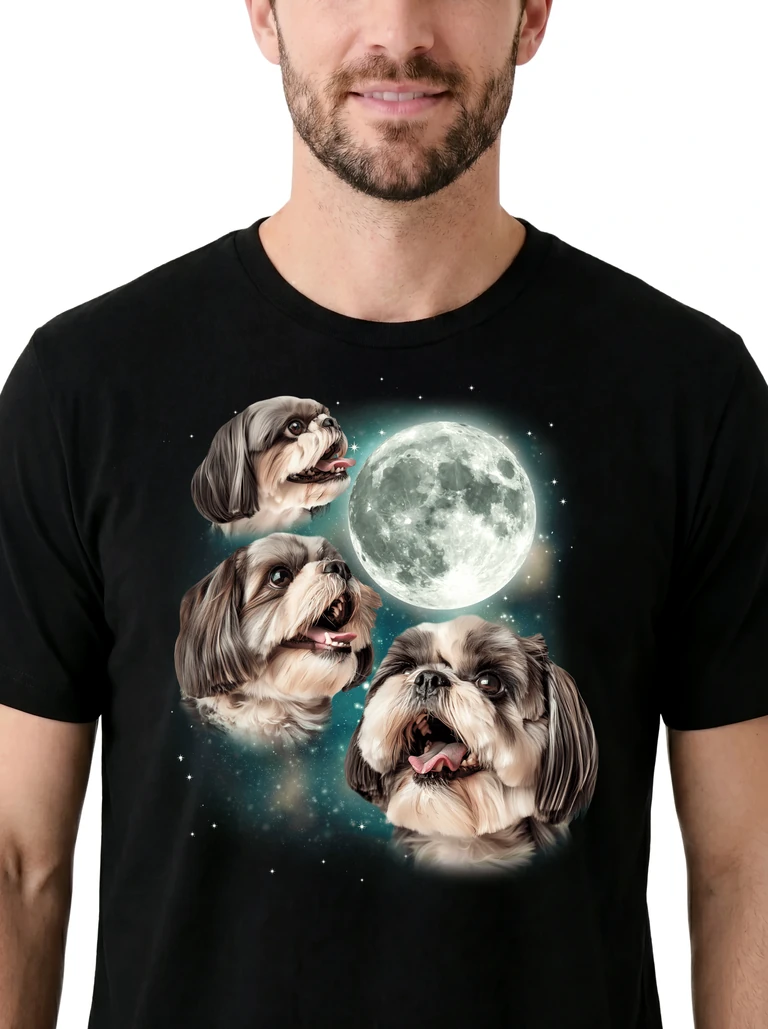Three Shih Tzu Moon on model m1-3