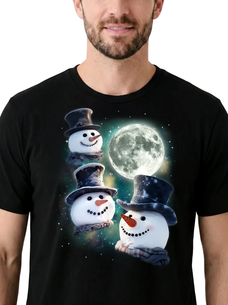 Three Snowman Moon on model m1-3