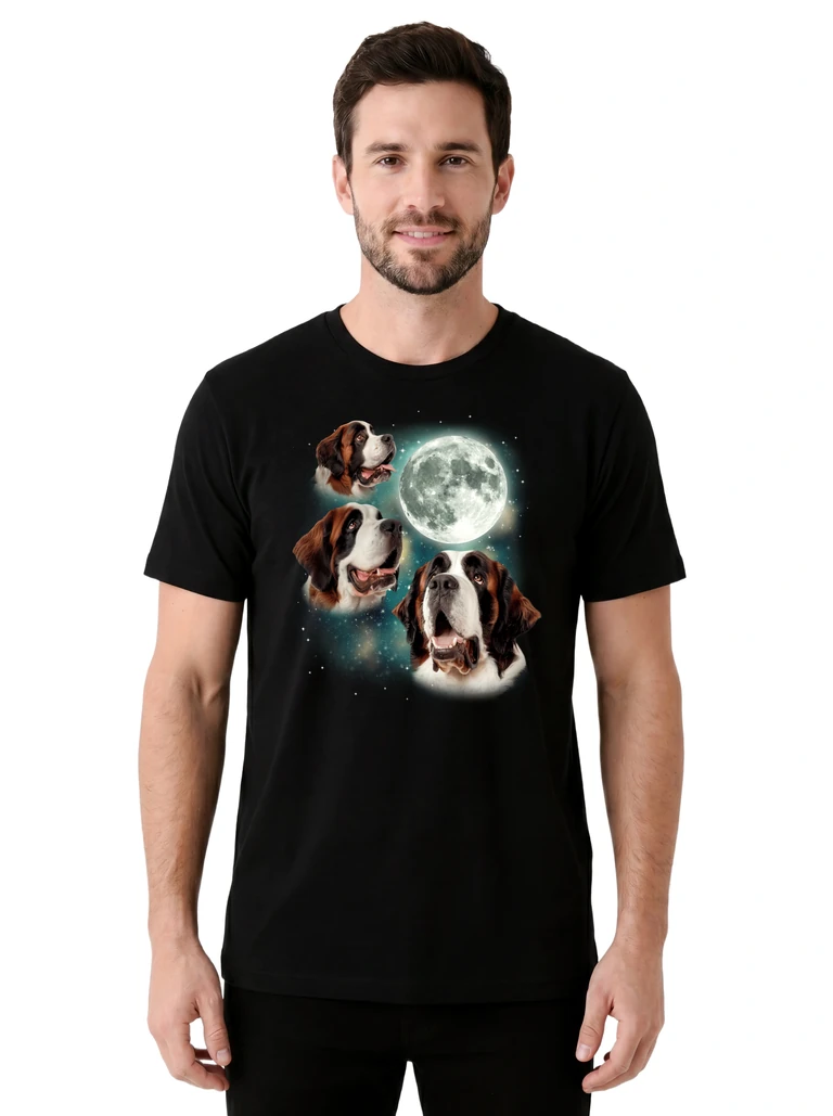 Three St Bernard Moon on model m1-1