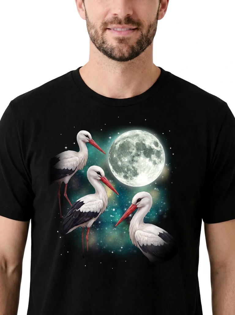 Three Stork Moon on model m1-3