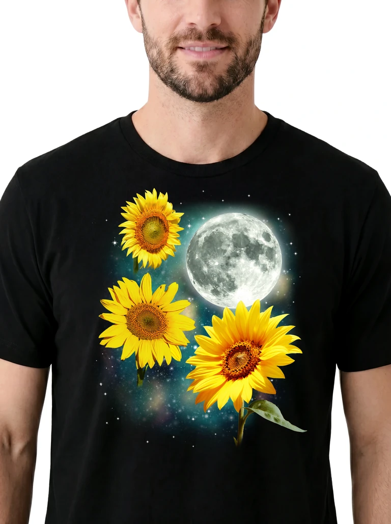 Three Sunflower Moon on model m1-3