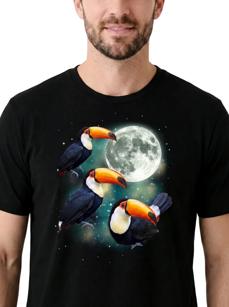 Three Toucan Moon on model m1-3