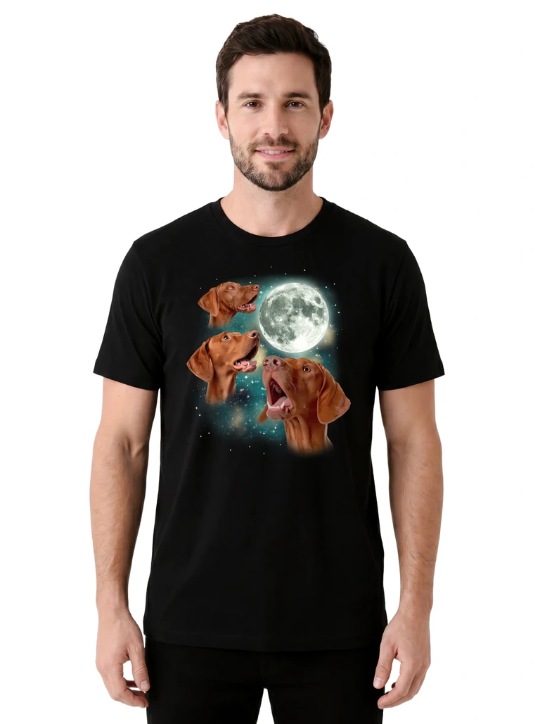 Three Vizsla Moon on model m1-1