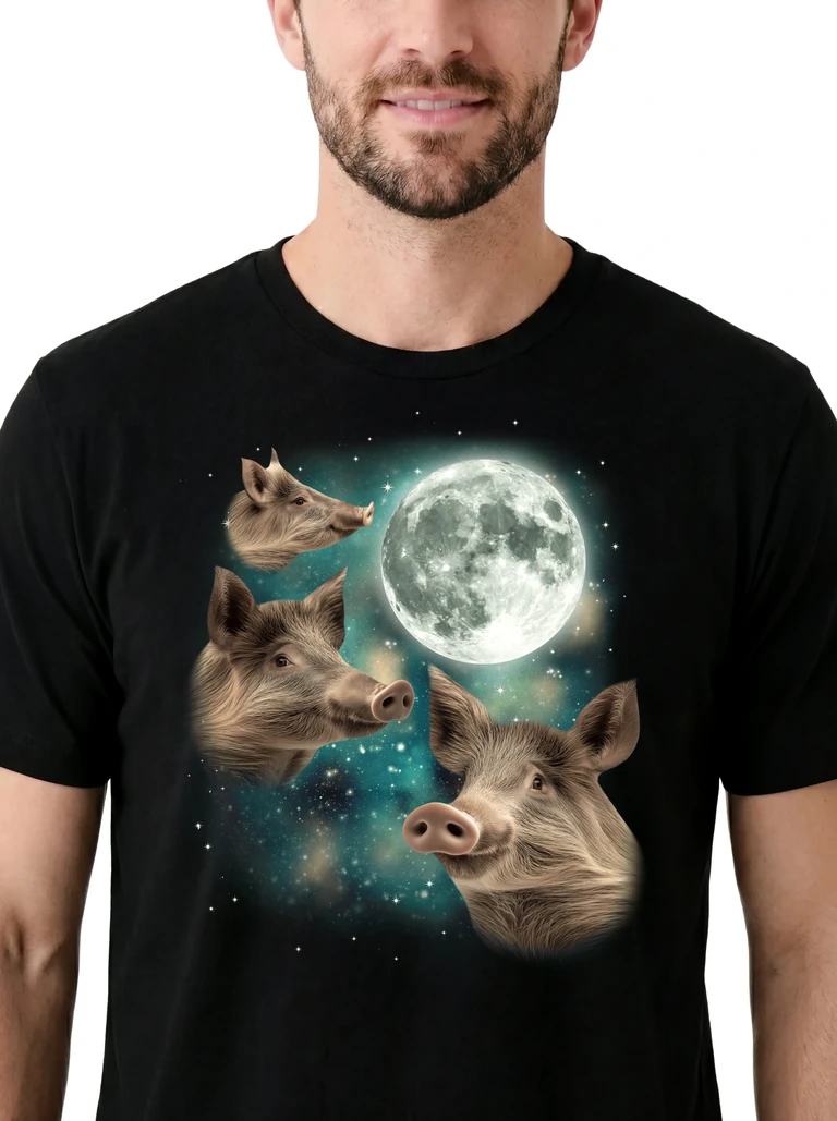 Three Wild Boar Moon on model m1-3