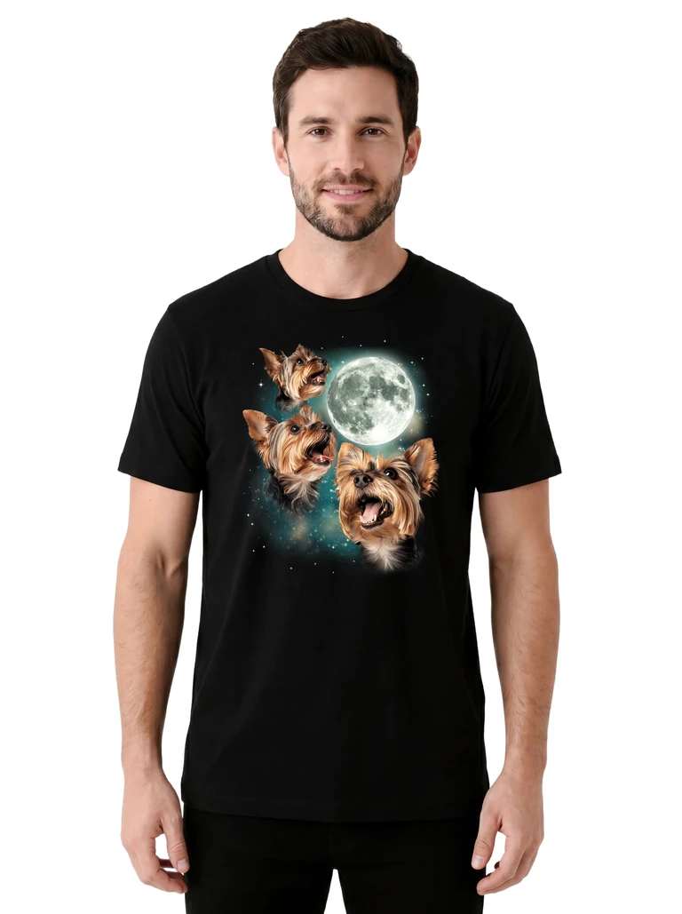 Three Yorkshire Terrier Moon on model m1-1